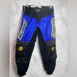 Moose M1 Performance Technology Racing Motorcross Pants Black Blue Men's 36